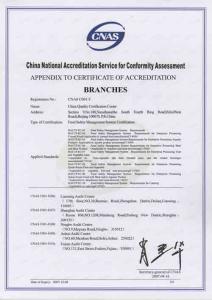 CNAS证书
